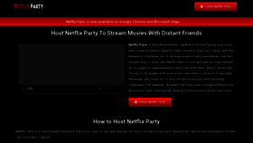 What Netflixparty.pro website looked like in 2022 (2 years ago)