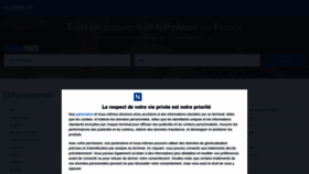 What Nuwber.fr website looked like in 2022 (3 years ago)
