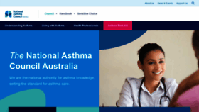 What Nationalasthma.org.au website looked like in 2022 (2 years ago)