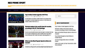 What Neoprimesport.com website looked like in 2022 (2 years ago)