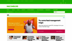 What Naijablog.ng website looked like in 2022 (2 years ago)