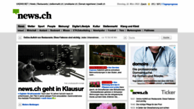 What News.ch website looked like in 2022 (2 years ago)