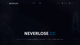 What Neverlose.cc website looked like in 2022 (2 years ago)