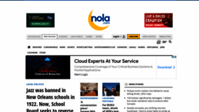 What Nola.com website looked like in 2022 (2 years ago)