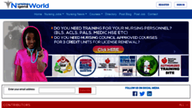 What Nursingworldnigeria.com website looked like in 2022 (2 years ago)