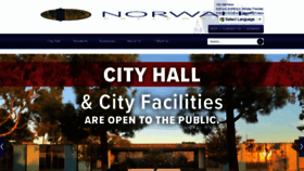 What Norwalk.org website looked like in 2022 (2 years ago)