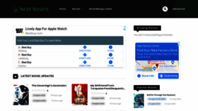 What Neatnovels.com website looked like in 2022 (3 years ago)