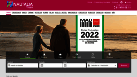What Nautaliaviajes.com website looked like in 2022 (2 years ago)