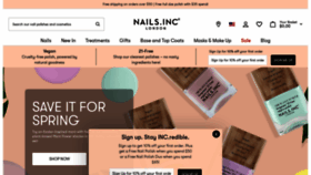 What Nailsinc.com website looked like in 2022 (2 years ago)