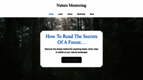 What Nature-mentor.com website looked like in 2022 (2 years ago)