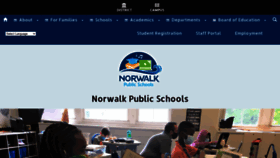 What Norwalkps.org website looked like in 2022 (2 years ago)