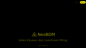 What Neobdm.tech website looked like in 2022 (2 years ago)