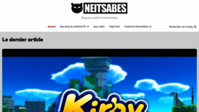 What Neitsabes.fr website looked like in 2022 (2 years ago)