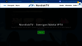 What Nordisktv.se website looked like in 2022 (2 years ago)