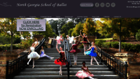 What Ngaschoolofballet.com website looked like in 2022 (2 years ago)