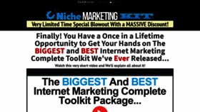 What Nichemarketingkit.com website looked like in 2022 (2 years ago)