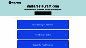 What Nadiarestaurant.com website looked like in 2022 (2 years ago)