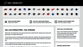 What Nhlwebcast.com website looked like in 2022 (2 years ago)