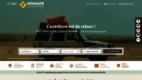 What Nomade-aventure.com website looked like in 2022 (3 years ago)