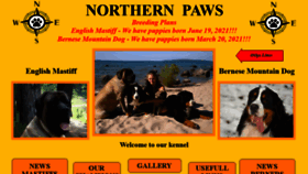 What Northernpaws.ca website looked like in 2022 (1 year ago)