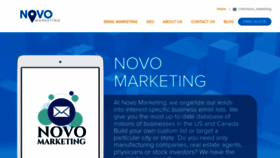 What Novo-marketing.com website looked like in 2022 (2 years ago)