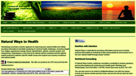 What Naturalways.com website looked like in 2022 (1 year ago)