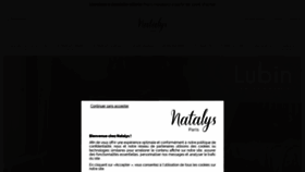 What Natalys.com website looked like in 2022 (1 year ago)
