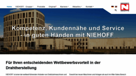 What Niehoff.de website looked like in 2022 (1 year ago)