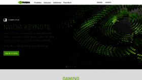 What Nvidia.com.br website looked like in 2022 (1 year ago)