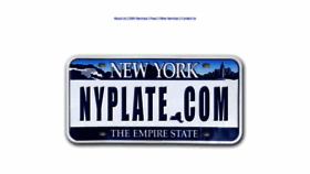 What Nyplate.com website looked like in 2022 (1 year ago)