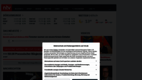 What N-tv.de website looked like in 2022 (1 year ago)