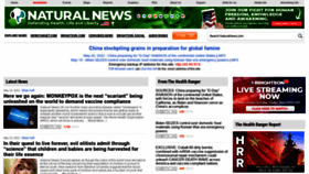 What Naturalnews.com website looked like in 2022 (1 year ago)
