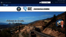 What Nv.gov website looked like in 2022 (1 year ago)