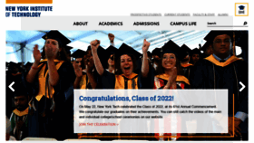 What Nyit.edu website looked like in 2022 (1 year ago)