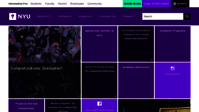 What Nyu.edu website looked like in 2022 (1 year ago)