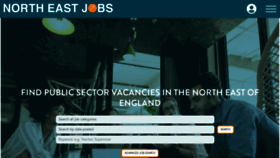 What Northeastjobs.org.uk website looked like in 2022 (1 year ago)