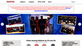 What Nptel.ac.in website looked like in 2022 (1 year ago)