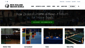 What Nzindoorbowls.co.nz website looked like in 2022 (1 year ago)
