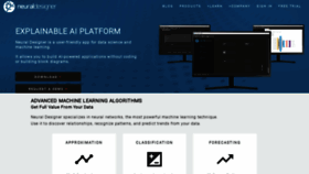 What Neuraldesigner.com website looked like in 2022 (1 year ago)