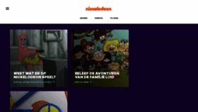 What Nickelodeon.nl website looked like in 2022 (1 year ago)