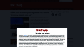 What Newsthump.com website looked like in 2022 (1 year ago)