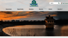 What Newarkde.gov website looked like in 2022 (1 year ago)