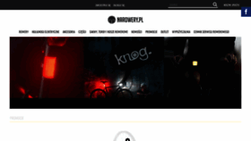 What Narowery.pl website looked like in 2022 (1 year ago)