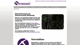 What Netresec.com website looked like in 2022 (1 year ago)