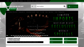 What Nuclearblast.com website looked like in 2022 (1 year ago)