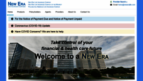 What Neweralife.com website looked like in 2022 (1 year ago)