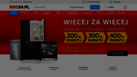What Neo24.pl website looked like in 2022 (1 year ago)