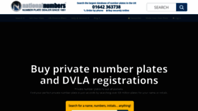 What Nationalnumbers.co.uk website looked like in 2022 (3 years ago)