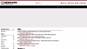 What Newsnow.com website looked like in 2022 (1 year ago)