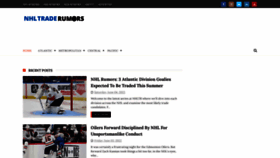 What Nhltraderumors.me website looked like in 2022 (1 year ago)
